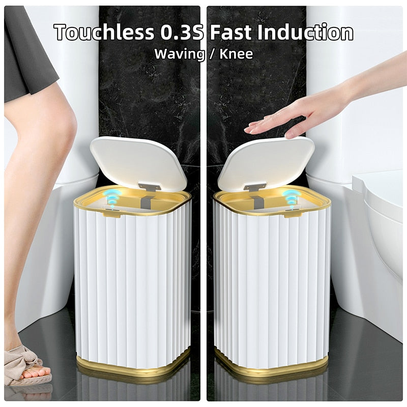 Smart Sensor Garbage Bin Kitchen Bathroom Toilet Trash Can Best Automa – AB  skylimit